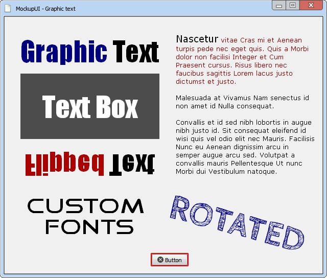 MockupUI - Graphic text
